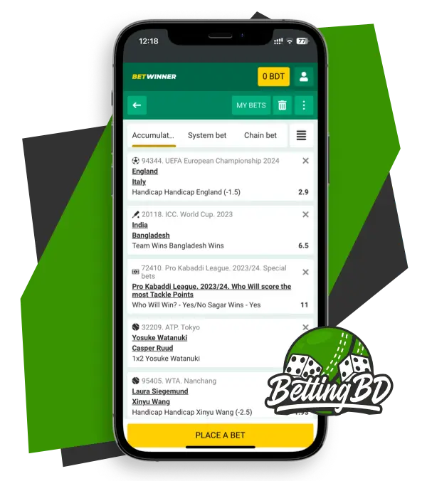 How to place a bet at Betwinner Bangladesh