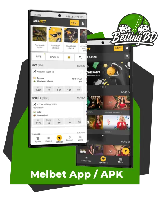 Official Melbet app for mobile phones