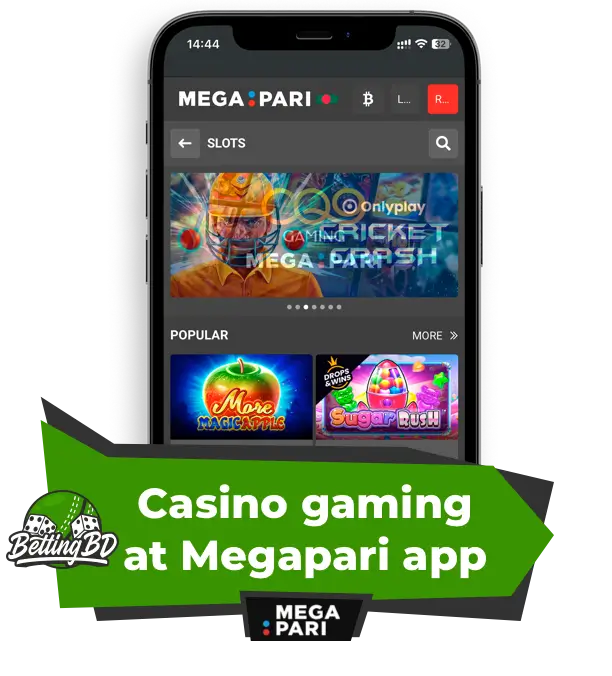 Casino gaming at Megapari apk Bangladesh