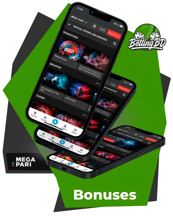Megapari Bonus program options