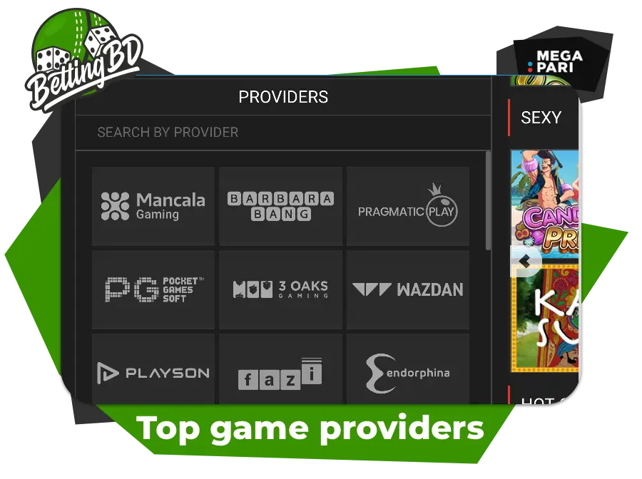 Game providers list