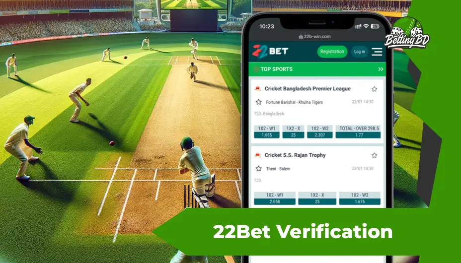 22bet Account Verification process before withdrawal
